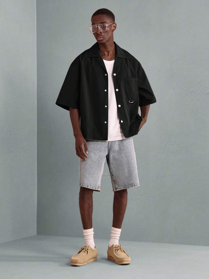 Sobrecamisa Negra Out Of Stock